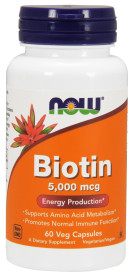 Biotin 5000 mcg 60 vcaps