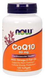 CoQ10 60mg W/Omega 3 120 sgels