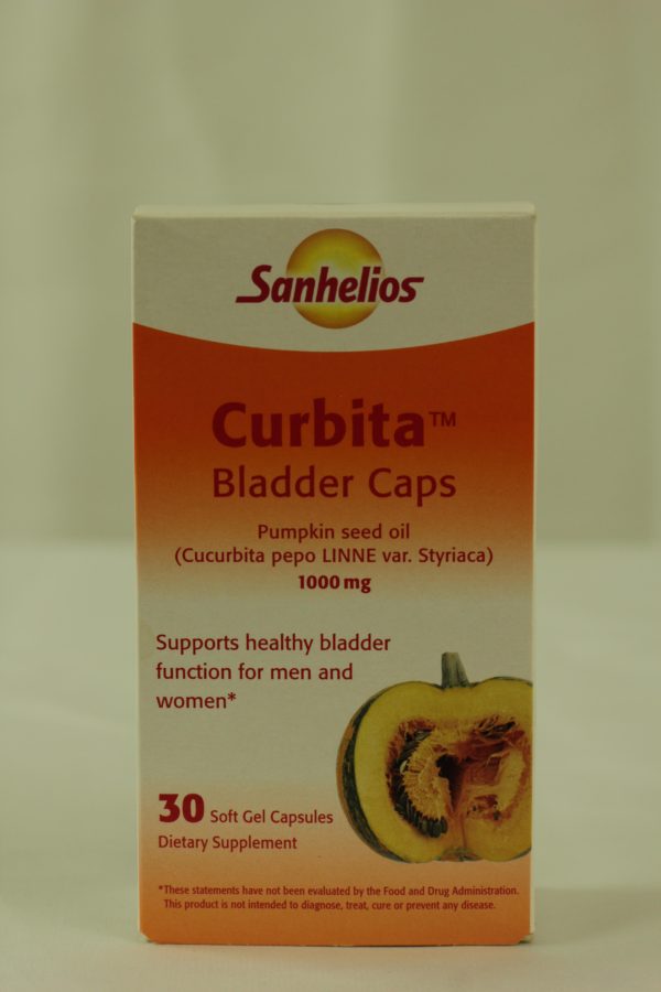 Curbita Bladder Caps Pumpkin seed Oil, 1000 mg, 30 Softgel Capsules