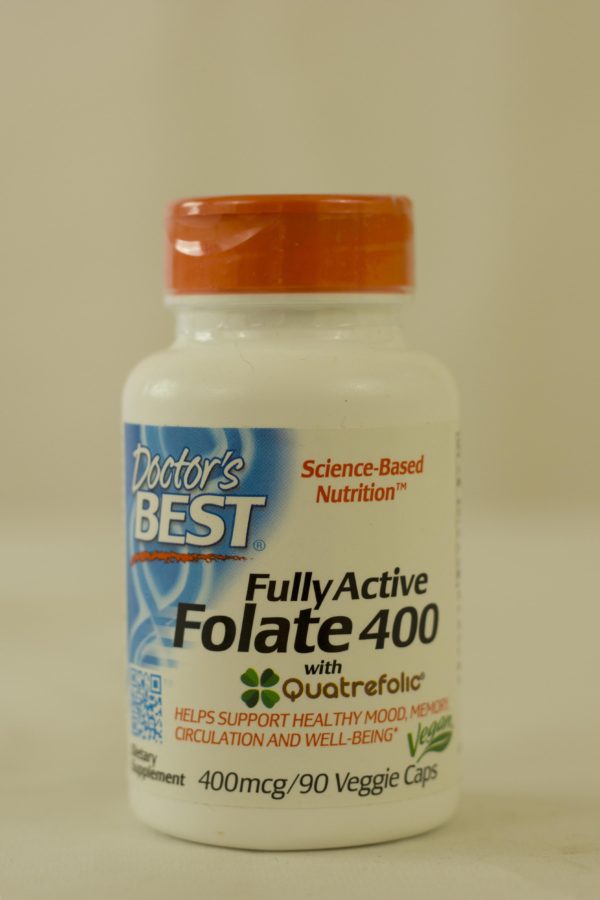 Fully Aactive Folate with Quatrefolic®, 400 mcg, 90 Veggie Caps