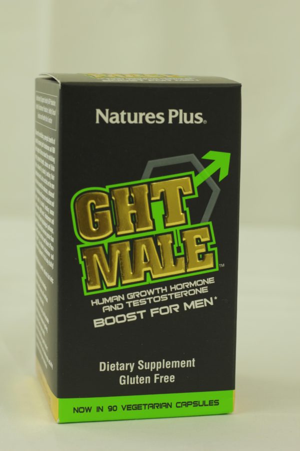 GHT Male Human Growth Hormone and Testosterone Boost For Men, 90 Capsules
