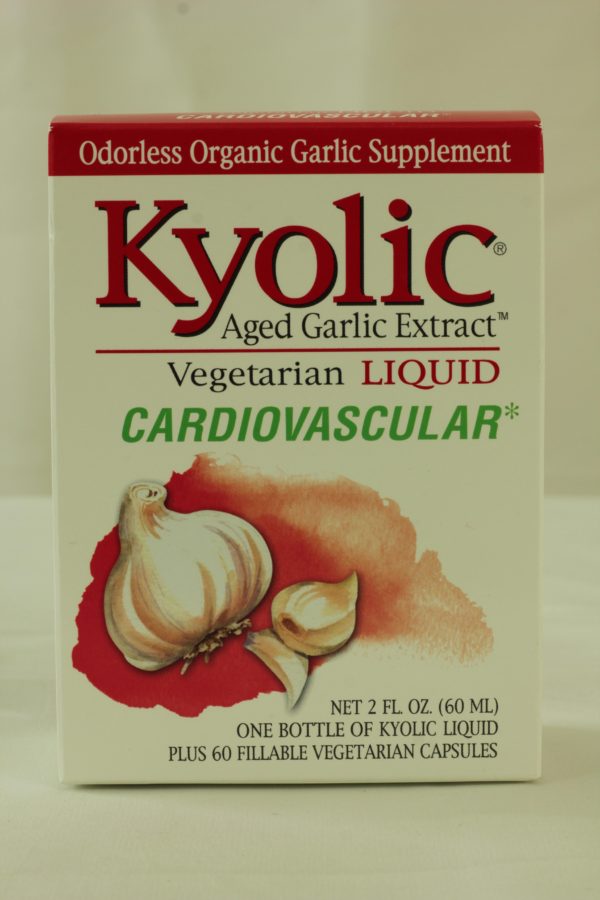 Kyolic Vegetarian Liquid Cardiovascular, 2 fl. oz., one bottle of Kyolic Liquid + 60 fillable vegetarian caps