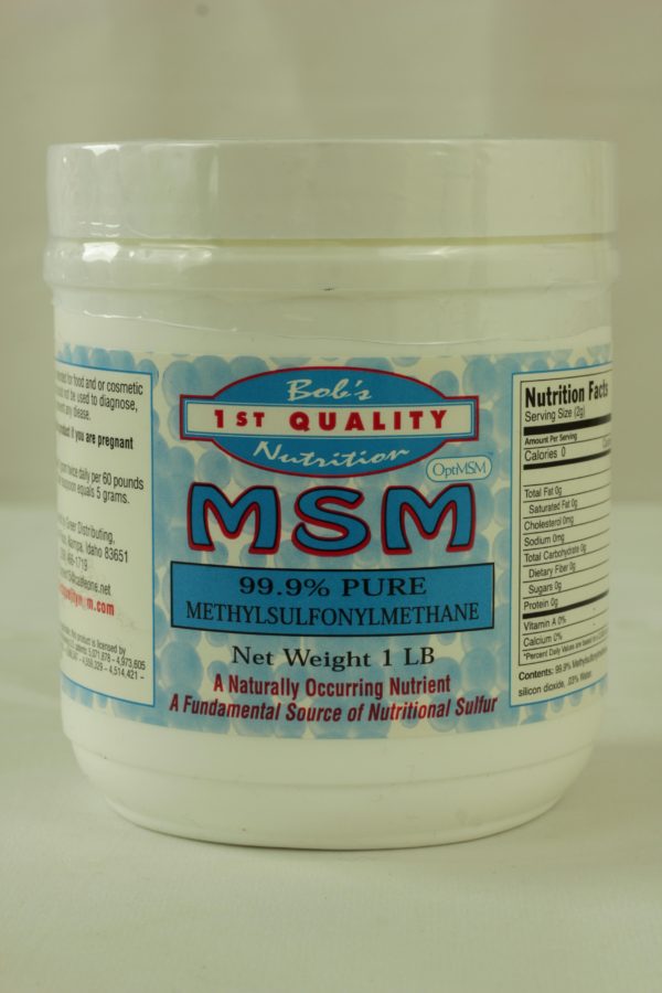 MSM-Bob's 99.9% Pure Powder