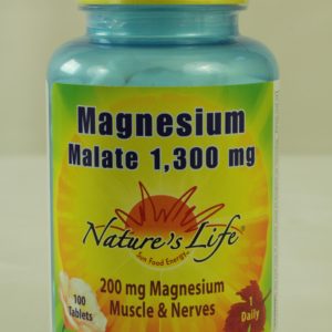 Magnesium Malate, 1300 mg, 100 Tablets