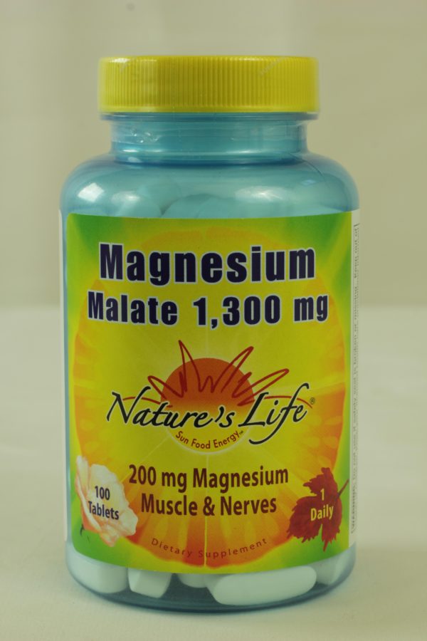 Magnesium Malate, 1300 mg, 100 Tablets