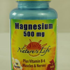 Magnesium, 500 mg. 100 Capsules