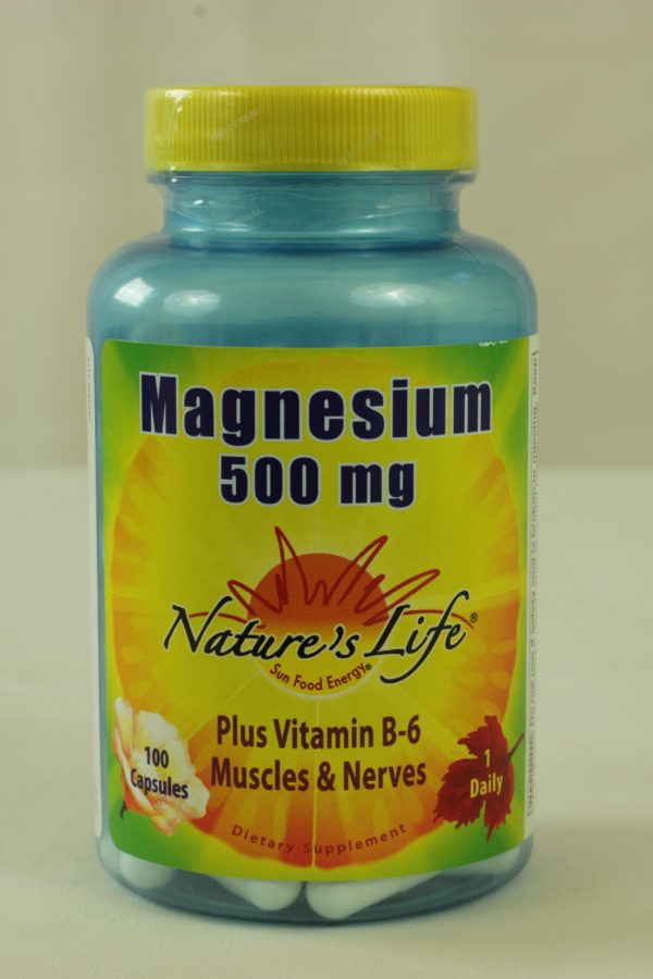 Magnesium, 500 mg. 100 Capsules