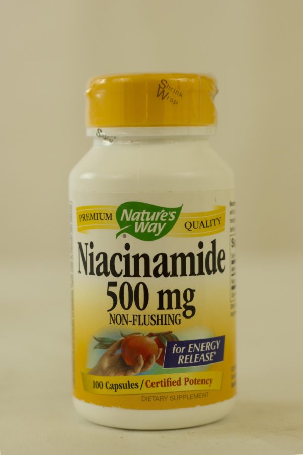 Niacinamide, 500 mg, 100 Capsules