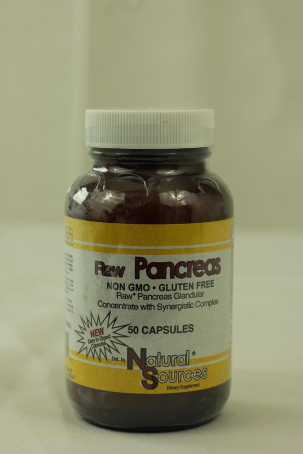 Raw Pancreas, 50 Capsules